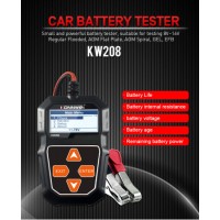 2020 New Cheapest Battery Tester Konnwei Kw208 12V 100 - 2000 CCA Digital Battery Tester Analyzer wi