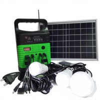 off Grid Home Use Outdoor Indoor 10W Solar Power Light with FM Radio MP3 Player