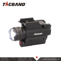 Tactical LED Flashlight with Red Laser Sight Pointer for Weapon