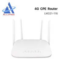 Lyngou LG1597 LM321-116 New Design 4 External Antennas 4G LTE Home CPE WiFi Wireless Router with SIM