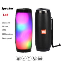 LED-Light Powerful Support with TF Wireless-Bass Column Outdoor Bluetooth Speaker