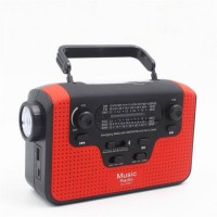 Portable Power Radio Flashlight with Multi-Functional Solar Bluetooth Card Stereo