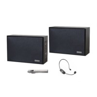 New Arrival Wooden Wall Speaker with Wireless Microphone in Set for Classroom Audio Sound System