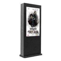 Floor Standing Outdoor Double Side LCD Panel Display Advertising Sign Ad Player