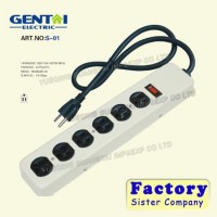 Good Quality 6 Outlets USB Grounding Power Strip