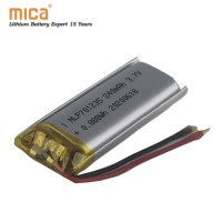 Mica Customized 701235 3.7V 240mAh Li Polymer Battery Rechargeable Li-Po Battery Pack with RoHS Ce U