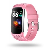 Shenzhen Factory Wholesale Android Heath Product Blood Pressure Waterproof Steel Hl22 Pink Smartwatc