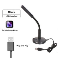 USB Game Chat Live Anchor Karaoke Omnidirection Condenser Microphones Wired PC Computer Laptop for H