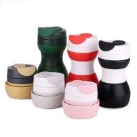 BPA Free Silicone Portable Collapsible Coffee Cup