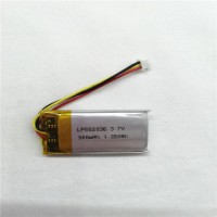 Lp552036 Lipo Lithium Battery 3.7V 340mAh 1.258wh