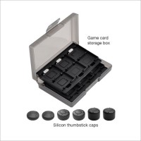 Thumbstick Caps Game Cards Storage Box Kit for Nintendo Switch Game Accessories