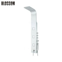 Stainless Steel Rainfall Shower Head Massage Thermostatic Shower Wall Panel Bathroom