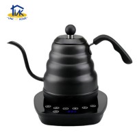 Stainless Steel Electric Coffee Kettle Smart Pour Over Water Boiler Digital Gooseneck Teapot