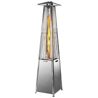 Pyramid Stocked Feature and Patio Gas Heater in Stainless Steel