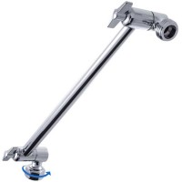 Adjustable 11inch Shower Arm Extension  Brass Shower Head Extension Arm with High Polished Chrome Fi