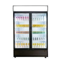 Refrigerator Cabinet Showcase High Capacity Wine Beverage Cooler Temperature Range at 0-10 Degree