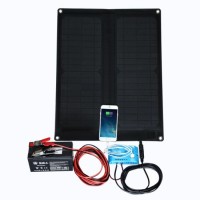 20W Solar USB Portable Mobile Phone Battery Power Bank Foldable Panel Charger Portable Power