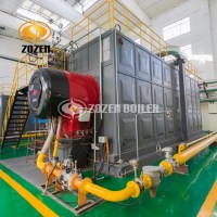 35t Water Tube Double Drums Gas Steam Heater