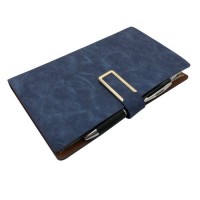 Custom PU Leather Budget Binder Office Supplies with Buckle Notebook Planner Cover A5 A6 Binder Ring