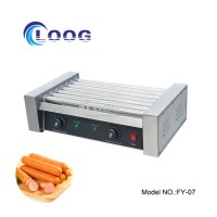 Food Street Snack Equipment Electric Household BBQ Grill Hotdog Rolling Oven Baker Electric Sausage