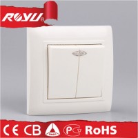 European Style Flush Mounted Power Flat Push Button Wall Switch