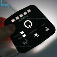 Laser Etched LED Backlit Keypad/Buttons/Keymat Rubber Silicone Keyboard