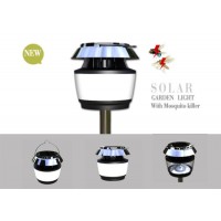 Solar LED Garden Courtyard Lawn Lantern Light with Mosquito Repellent Killer