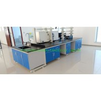 Lab Furniture Suppliers C Frame Steel Wooden Laboratory Workstation 20 Feet Long Central Laboratory