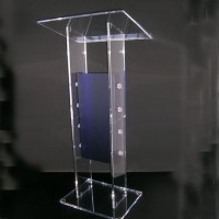 Acrylic Lectern Pulpit  Lucite Metal Podium  Plexiglass Metal Lectern Podium
