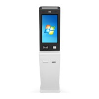 24 Inch Touch Screen Card Reader Self Check in Hotel Kiosk with Scanner Card Dispenser