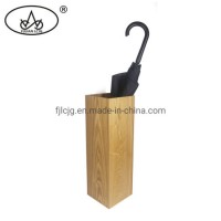 Manufacture Elegant Rain Umbrella Rack Stand with Natural Wood Color