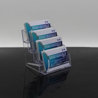 4 Pocket Clear Acrylic Business Card Holder