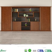Luxury Office Furniture Wood Big Storage Bookshelf with Storage Cabinet (W1719-4250)