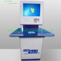 Custom Made OEM Library Information Kiosk with RFID for Book Borrow and Return