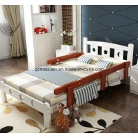 Children Bed with Guardrail Pine Solid Wood Bed Widened The Boys and Girls Princess Bed Baby Bed (M-