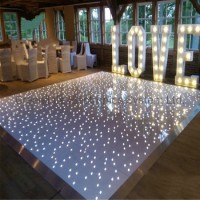 Hot Sale RGB Illuminated Portable Disco White Starlit LED Dance Floor with Light for Sale