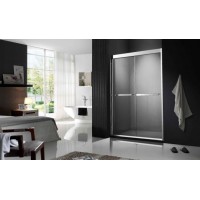 Bathroom Single 8mm Glass Stainless Steel Sliding Door Shower Enclosure Shower Room