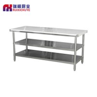 Customized Kitchen 201 Stainless Steel Work Table for Restaurant and Hotel