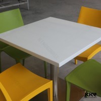Commercial Four Seats Square Shape Restaurant Dining Table
