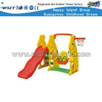 Plastic Toddler Toys with Swing Slide and Basketball Goal (HC-16409)
