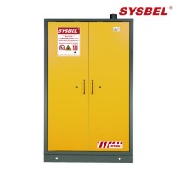 The Fire Safety Storage Cabinet of En Standard  Double Door  Self-Close  Yellow (SE830450)