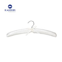 Good Quality White Satin Silk Clothes Hanger with Sponge