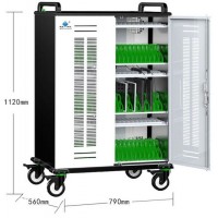 Security Educational AC Power Type 75 Laptop Storage and Charging Cabinet for School Used for Chrome
