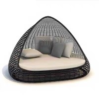 outdoor Furniture Lounge Bed Outdoor Chaise Beach Sofa Bed Raatan Sofa Garden Sofa Hotel Sofa