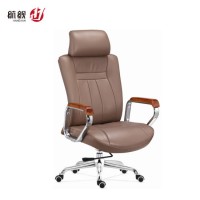 High Back with Headrest Comfortable Boss Office Leather Chairs