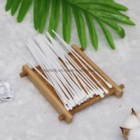 Plastic Stick Medical Q-Tips with 100% Organic Cotton 6 Inch Cotton Tip Swabs Applicators for Hospit