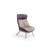 Modern Classic Design Lounge Chair with Ottoman