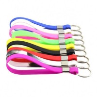 Promotional Gifts of Silicone Rubber Wristband Keychain