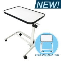 Free-Installation Overbed Table for Home or Hospital Bed