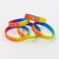 2019 New Low MOQ Color Personalized Custom Logo Silicone Bracelet